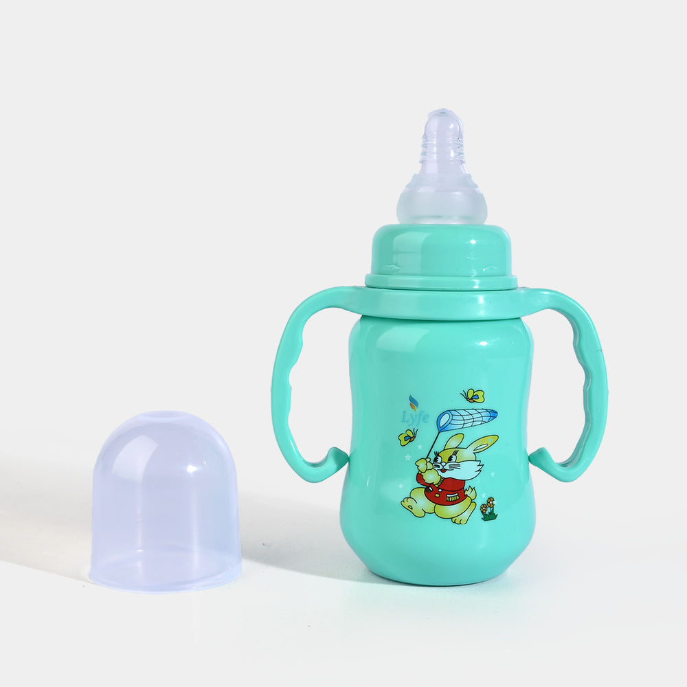 Lyfe Baby Plastic Feeding Bottle 5Oz |150ml | Basic Green