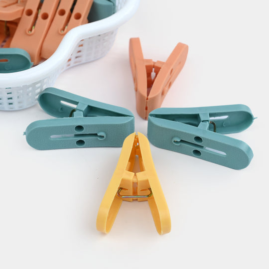 Plastic Laundry Clips with Storage Basket
