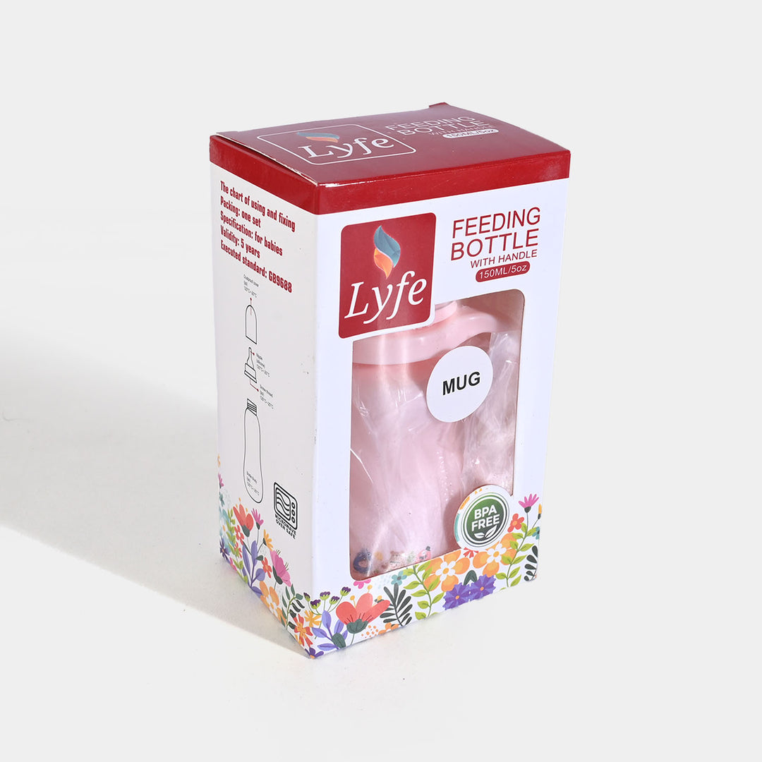 Lyfe Baby Plastic Feeding Mug 5Oz |150ml |Pink
