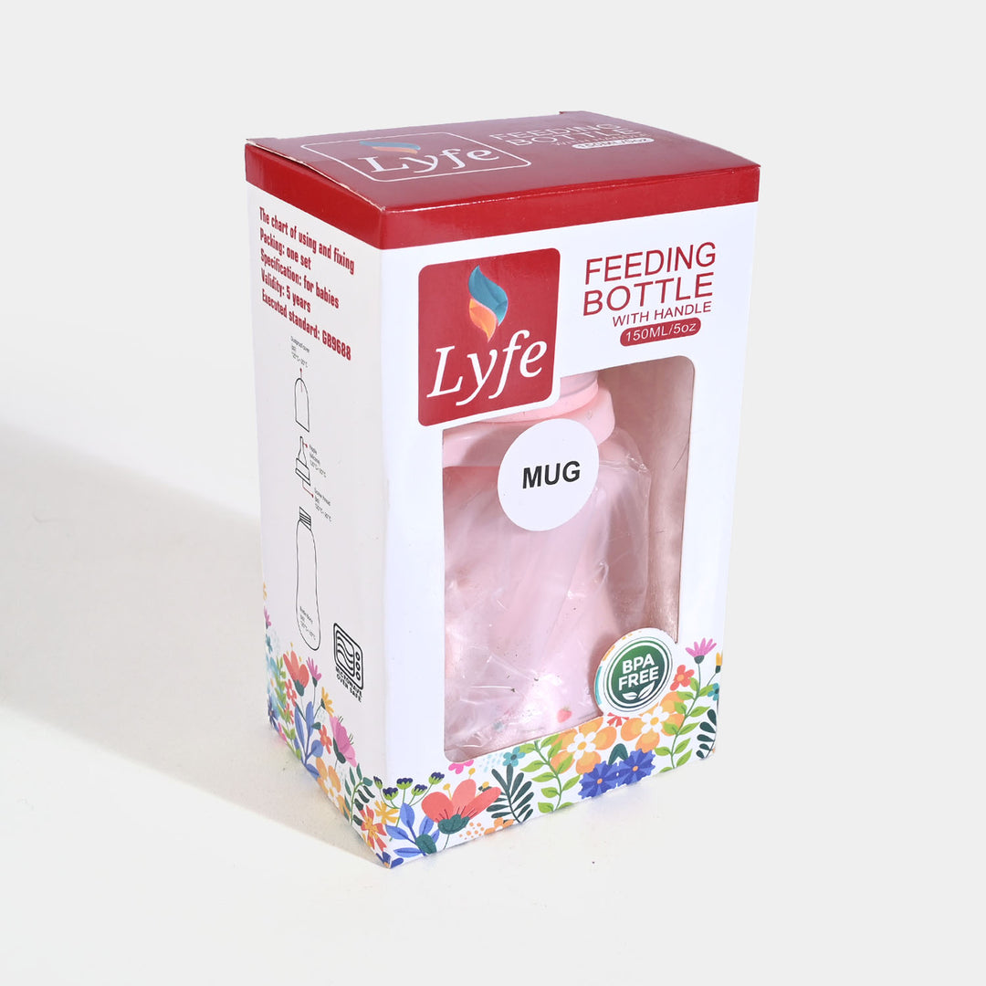 Lyfe Baby Plastic Feeding Mug 5Oz |150ml |Pink