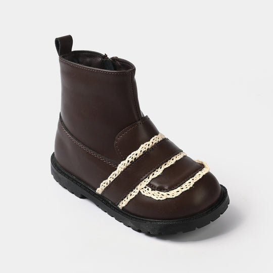 Girls Boots 20288-BROWN