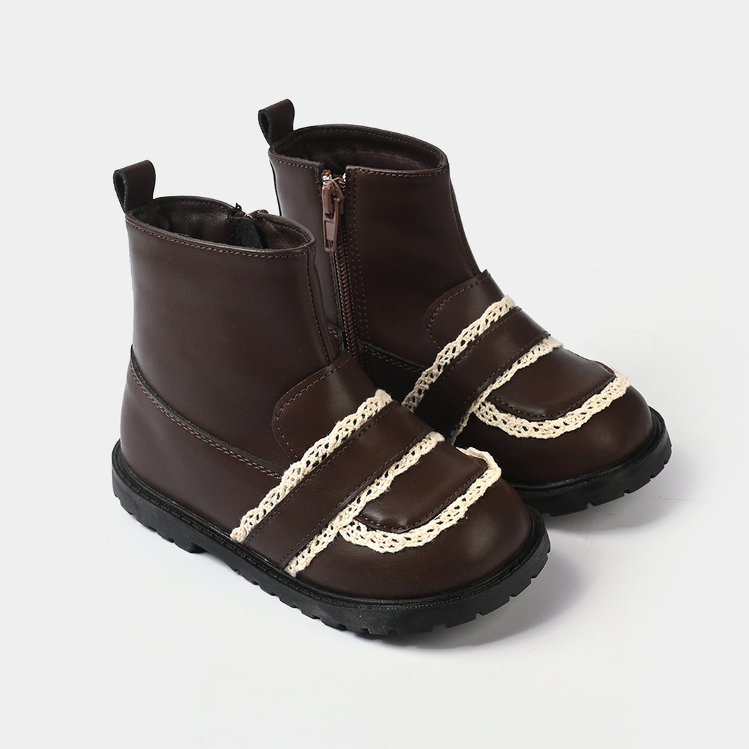 Girls Boots 20288-BROWN