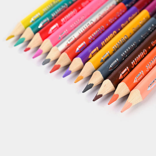 Double Sided Color Pencil Jumbo 12*24 For Kids