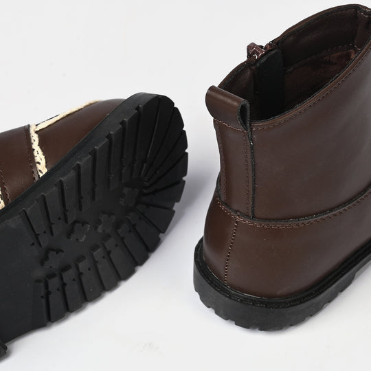 Girls Boots 20288-BROWN