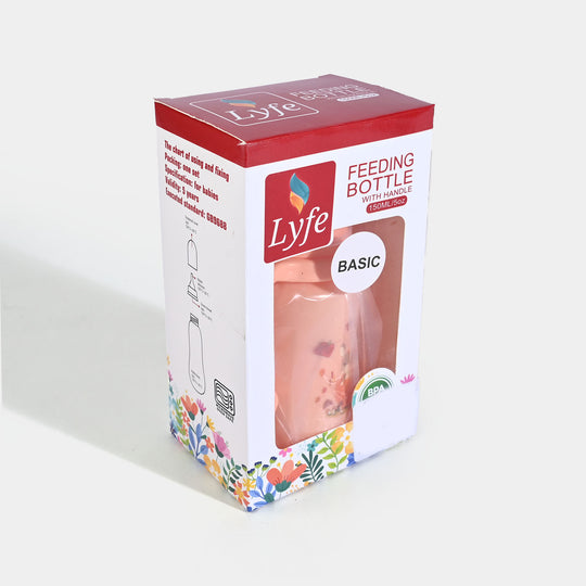 Lyfe Baby Plastic Feeding Bottle 5Oz |150ml | Basic Orange