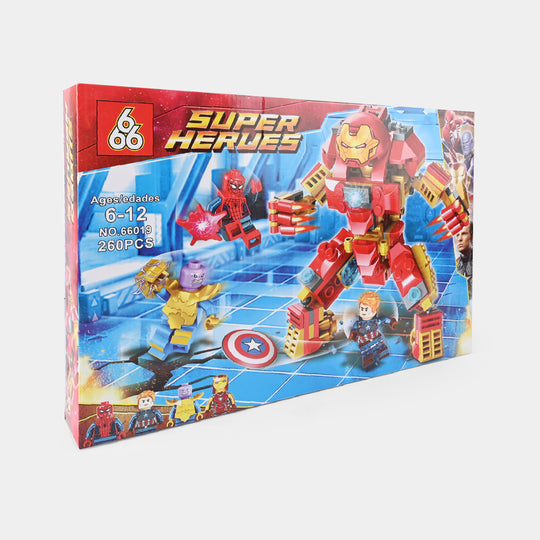 Super Action Heroes Block Set "260PCs" For Kids