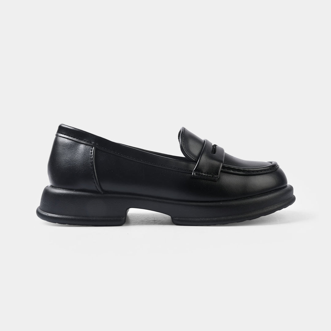 Girls Loafer 128-6-BLACK