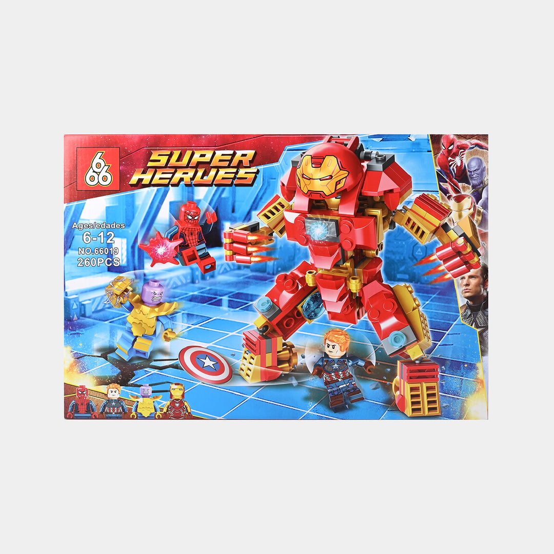 Super Action Heroes Block Set "260PCs" For Kids