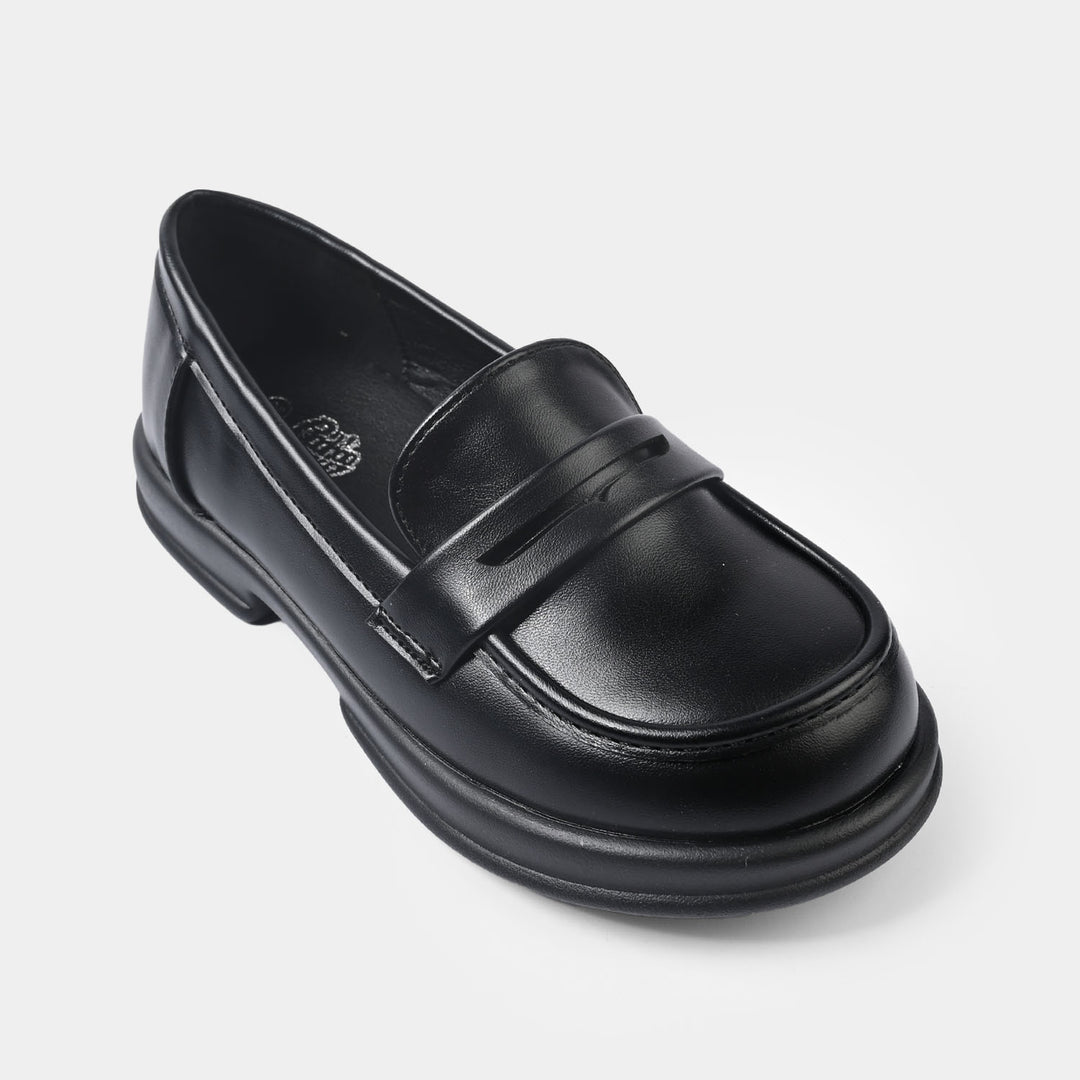 Girls Loafer 128-6-BLACK