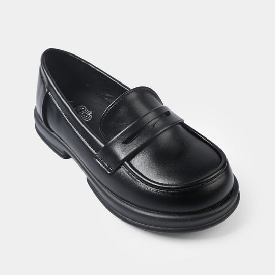 Girls Loafer 128-6-BLACK