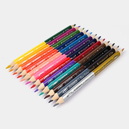 Double Sided Color Pencil Jumbo 12*24 For Kids