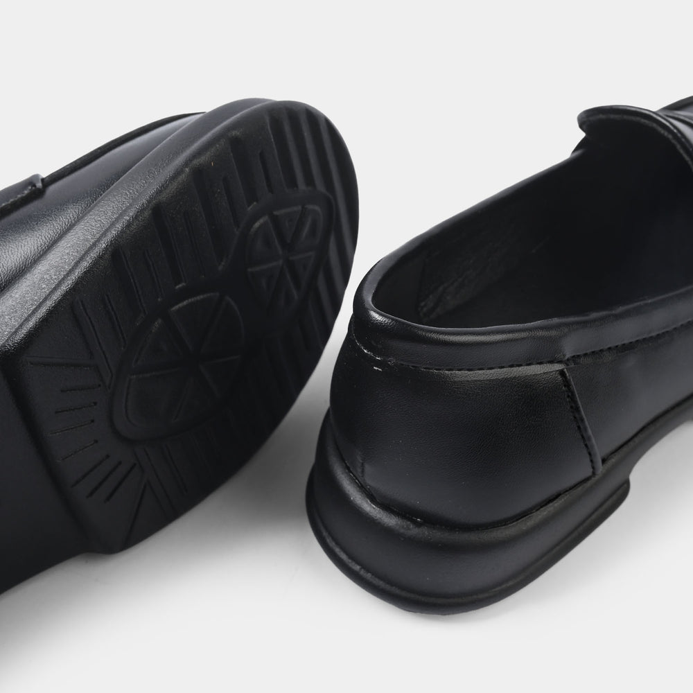 Girls Loafer 128-6-BLACK
