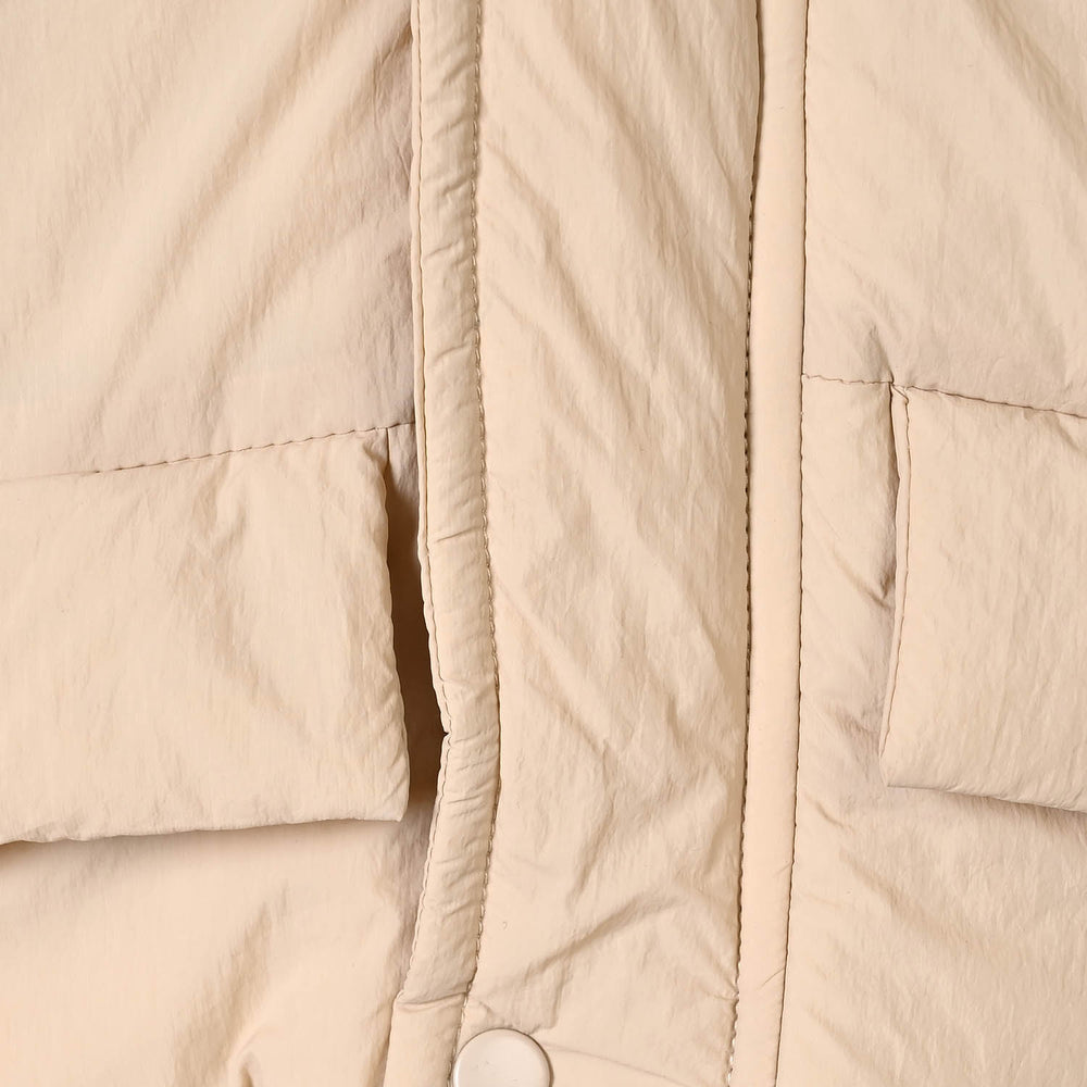 Infant Boys Polyester Quilted Jacket Sand-BROWN