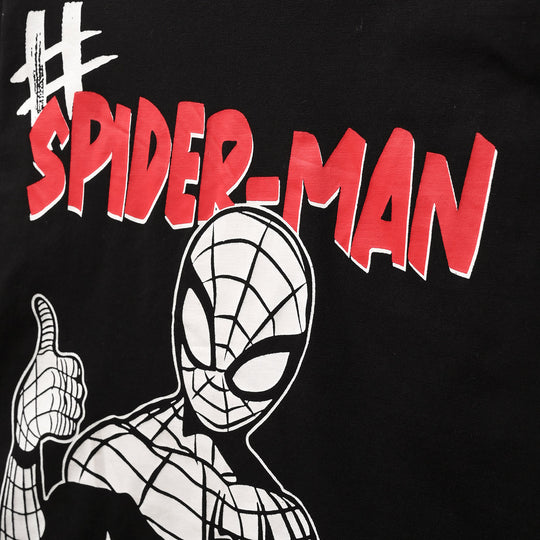 Boys Jersey/Terry T-Shirt-BLACK