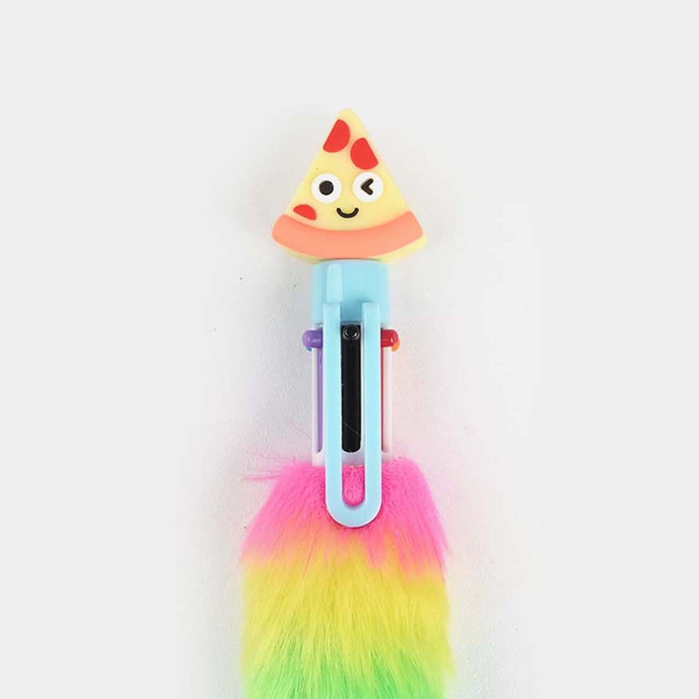 6-in-1 Character Fur Ballpoint Pen