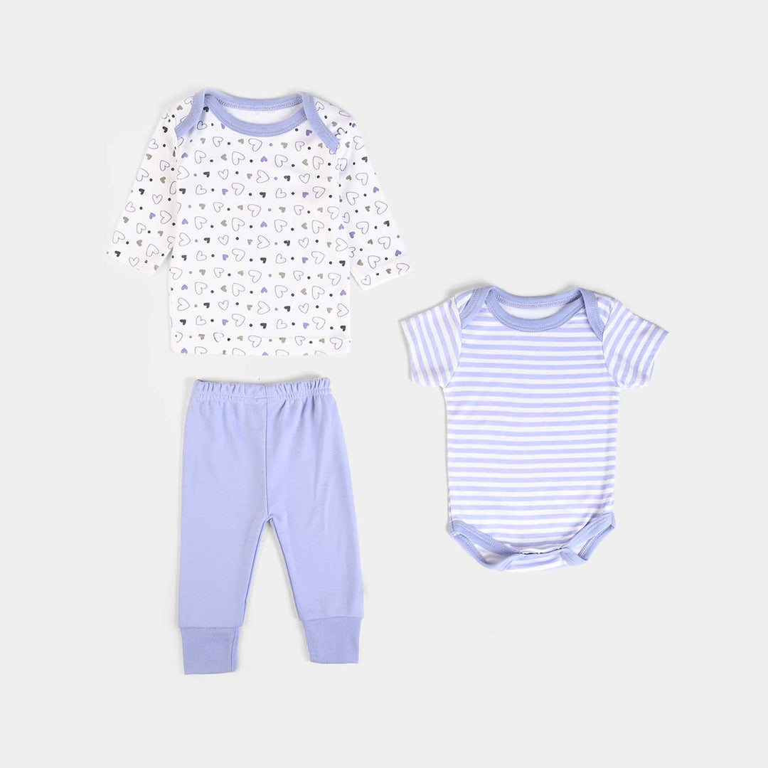 Baby Infant Starter Set 11 Pcs Heart-Purple