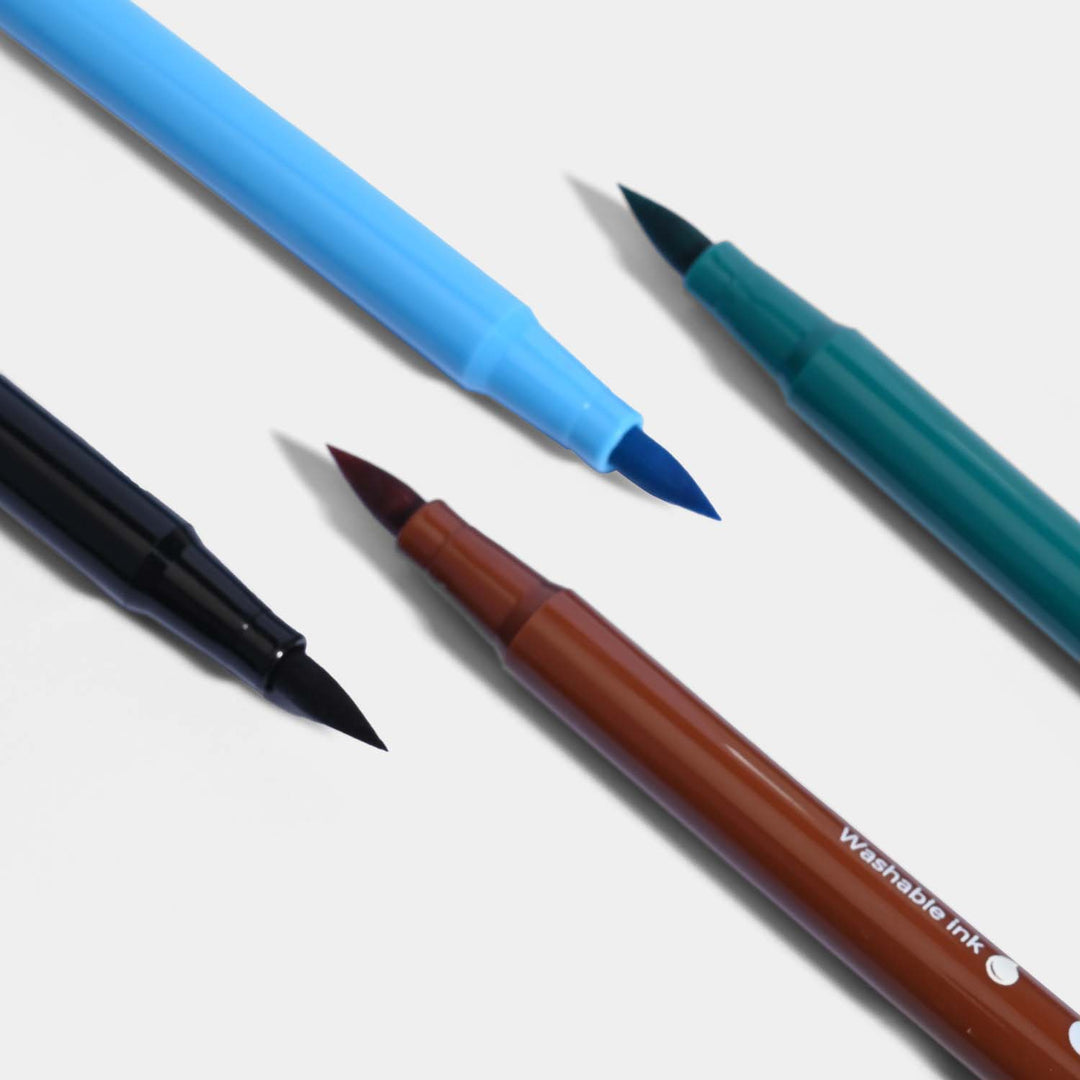 Brush Tip Felt Pen/Marker For kids - { 10304 }