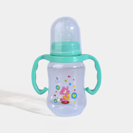 Lyfe Baby Plastic Feeding Bottle 5Oz |150ml |Basic Natural Green
