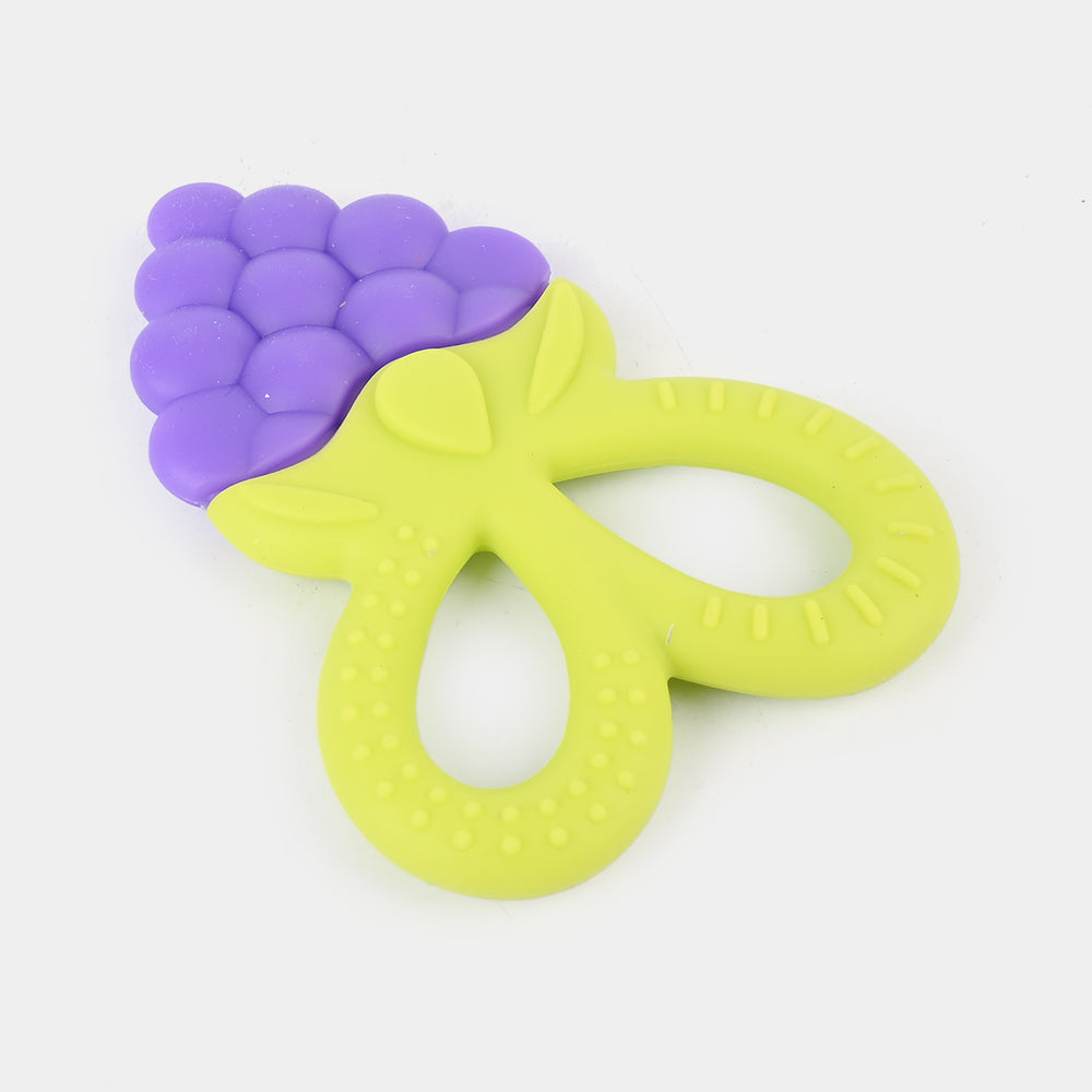 Soft Fruit Twins Color Full Silicon Teether | Purple