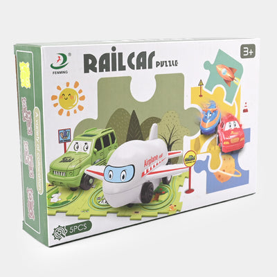 Rail Car Track Set Educational Toy For Kids