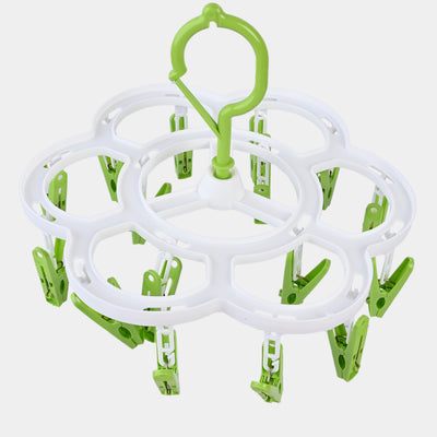 Cloth Hanger Flower | Green