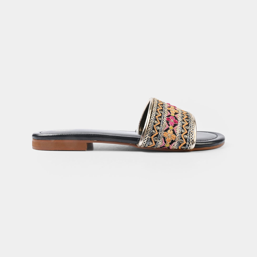Girls Slipper TA-001-BLACK