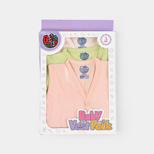 Pack Of 3 Infant Baby Unisex Cotton Vest Sando Set
