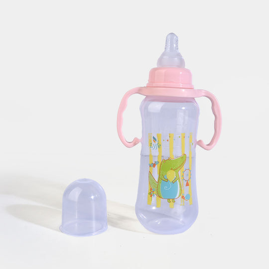 Lyfe Baby Plastic Feeding Bottle 9Oz |280ml |Natural Pink