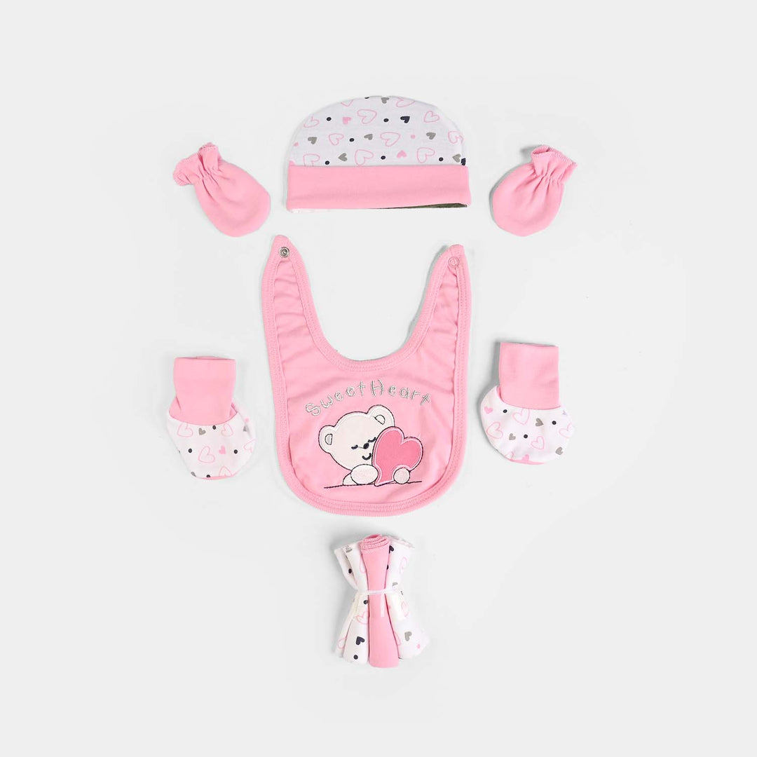 Baby Infant Starter Set 11 Pcs Heart-Light Pink