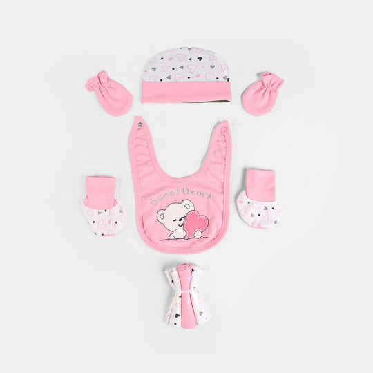 Baby Infant Starter Set 11 Pcs Heart-Light Pink