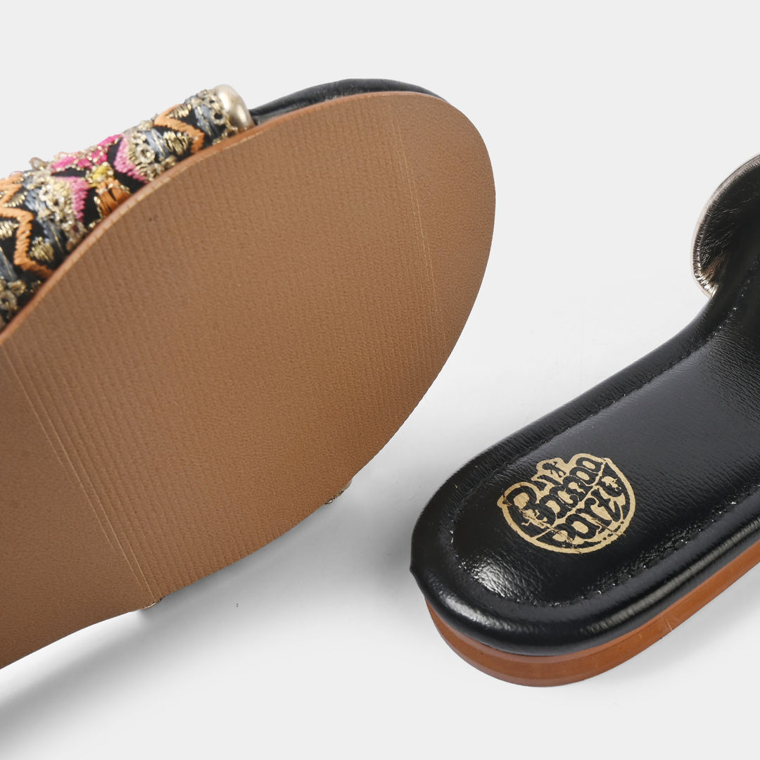 Girls Slipper TA-001-BLACK