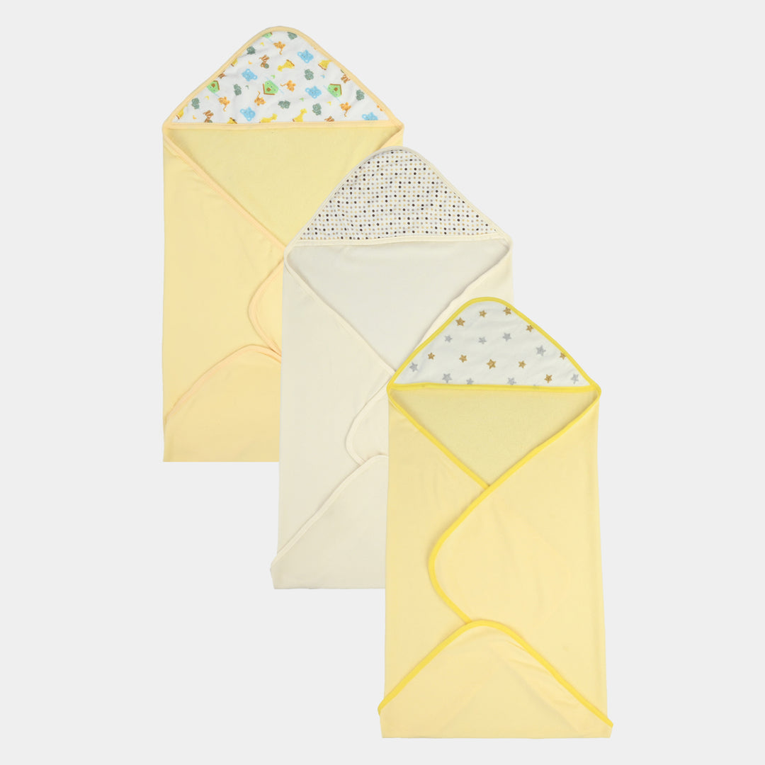Hooded baby bath towel set