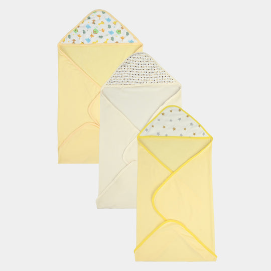 Hooded baby bath towel set