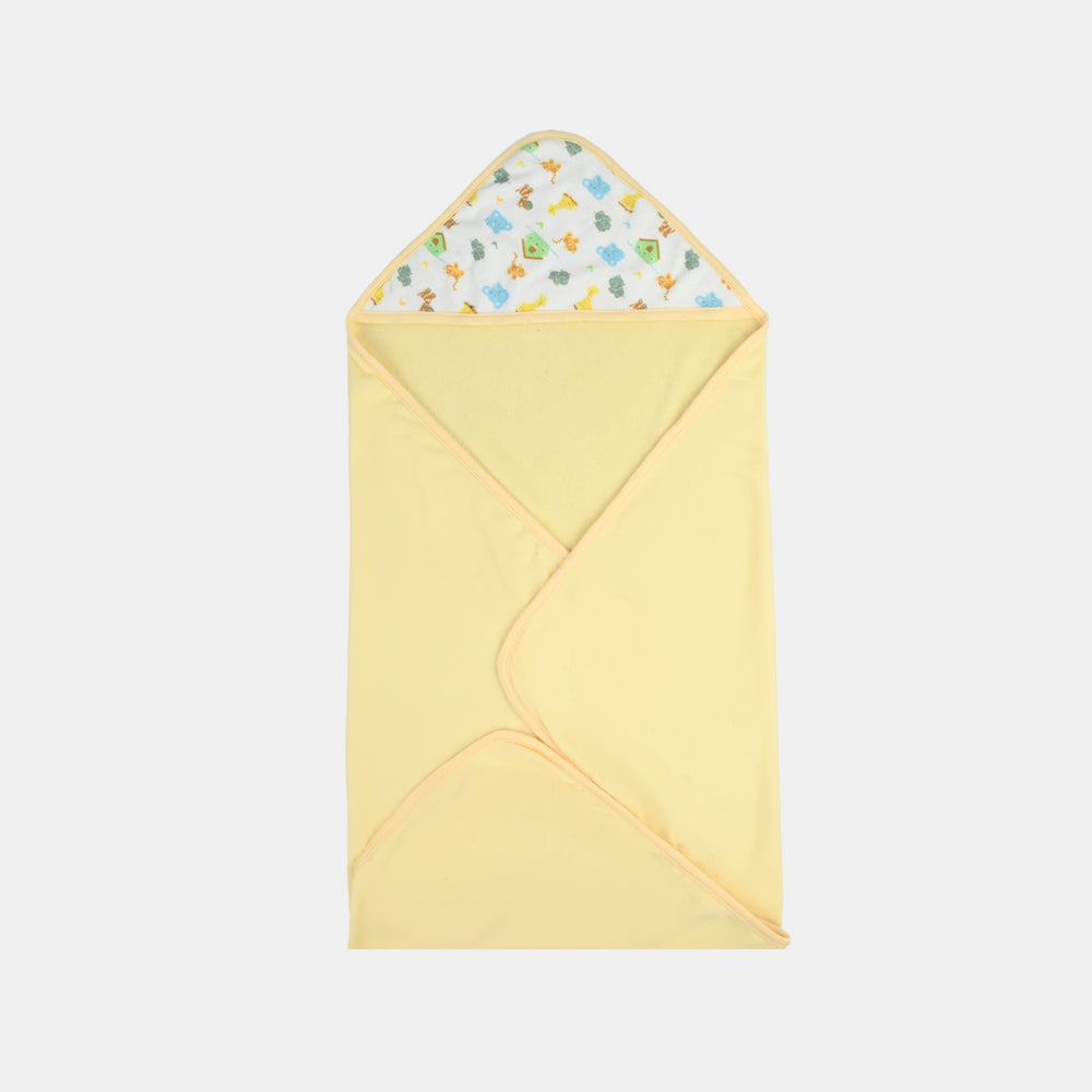 Hooded baby bath towel set