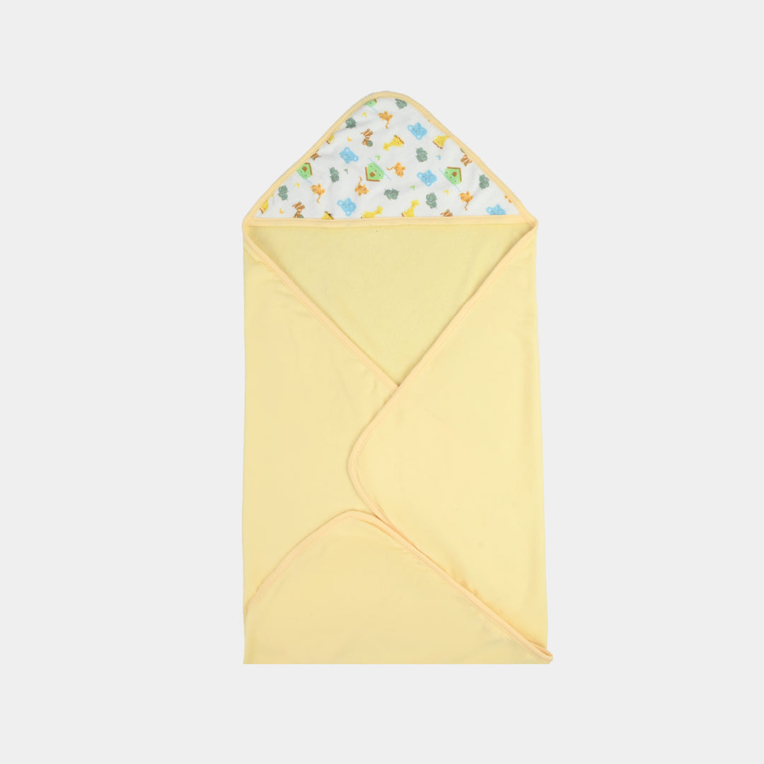Hooded baby bath towel set