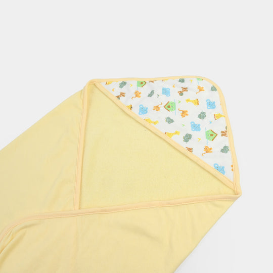 Hooded baby bath towel set