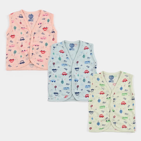 Pack Of 3 Infant Baby Unisex Cotton Vest Sando Set
