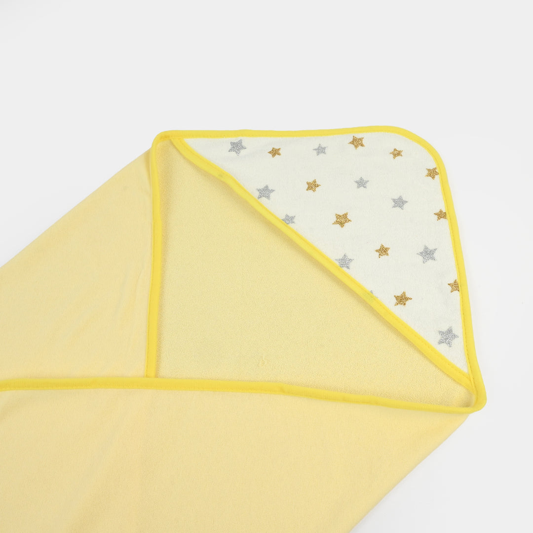 Hooded baby bath towel set