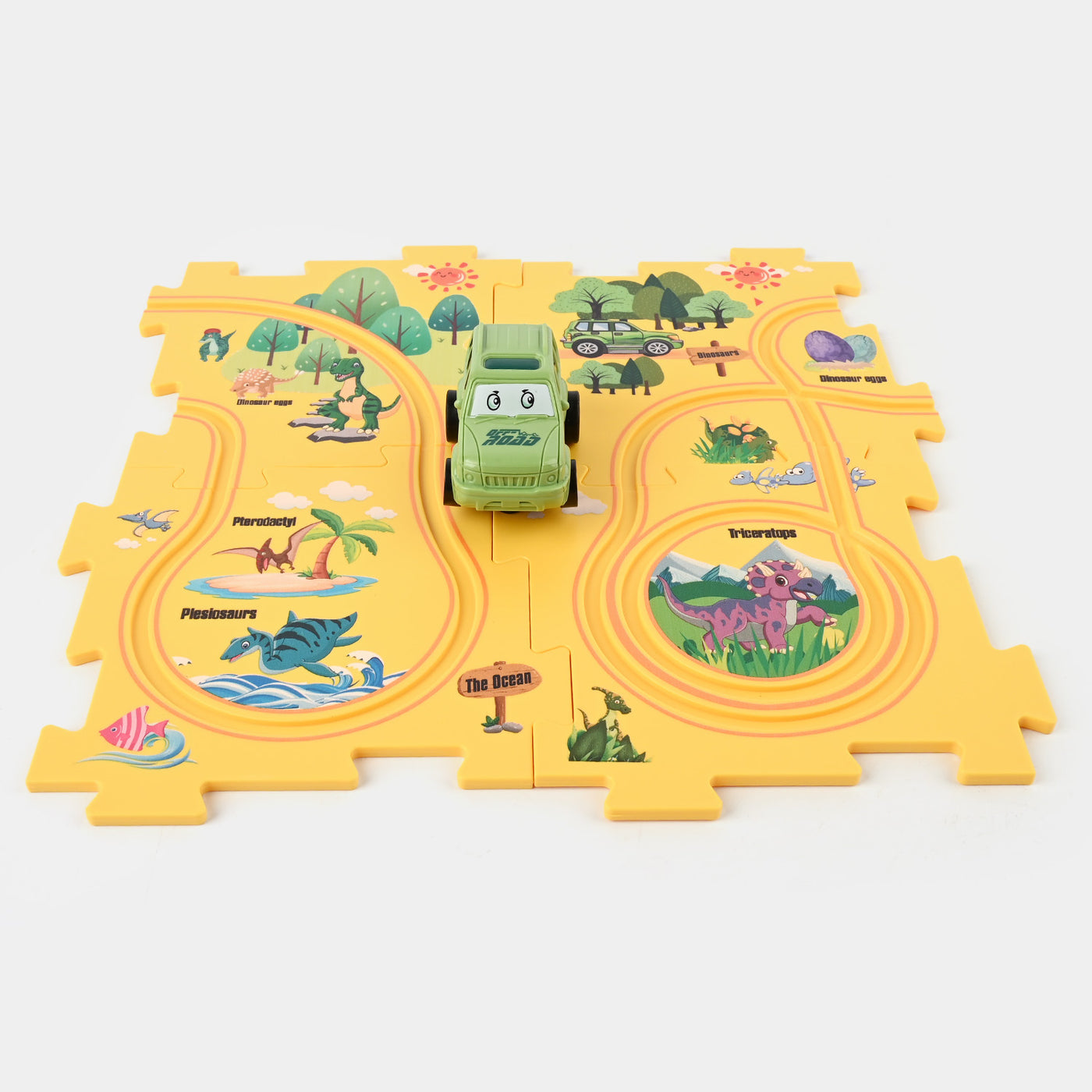 Rail Car Track Set Educational Toy For Kids