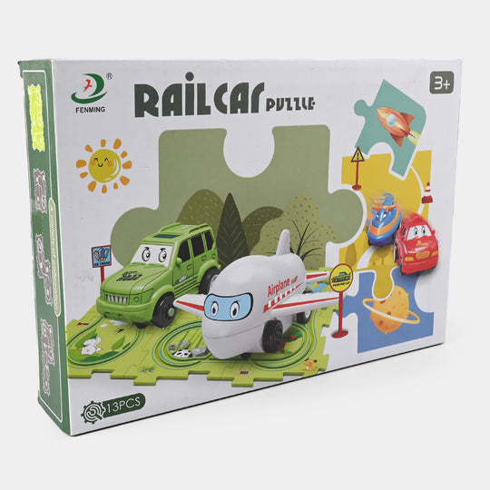 Rail Car Track Set Educational Toy For Kids