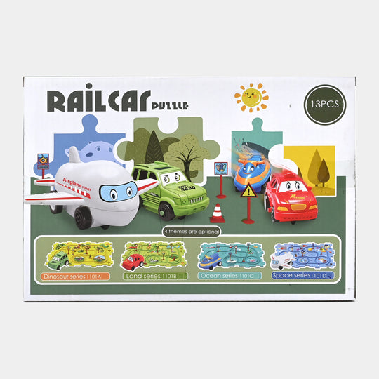 Rail Car Track Set Educational Toy For Kids