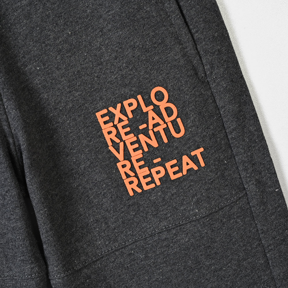 Boys Cotton Terry Pyjama Explore-D Grey
