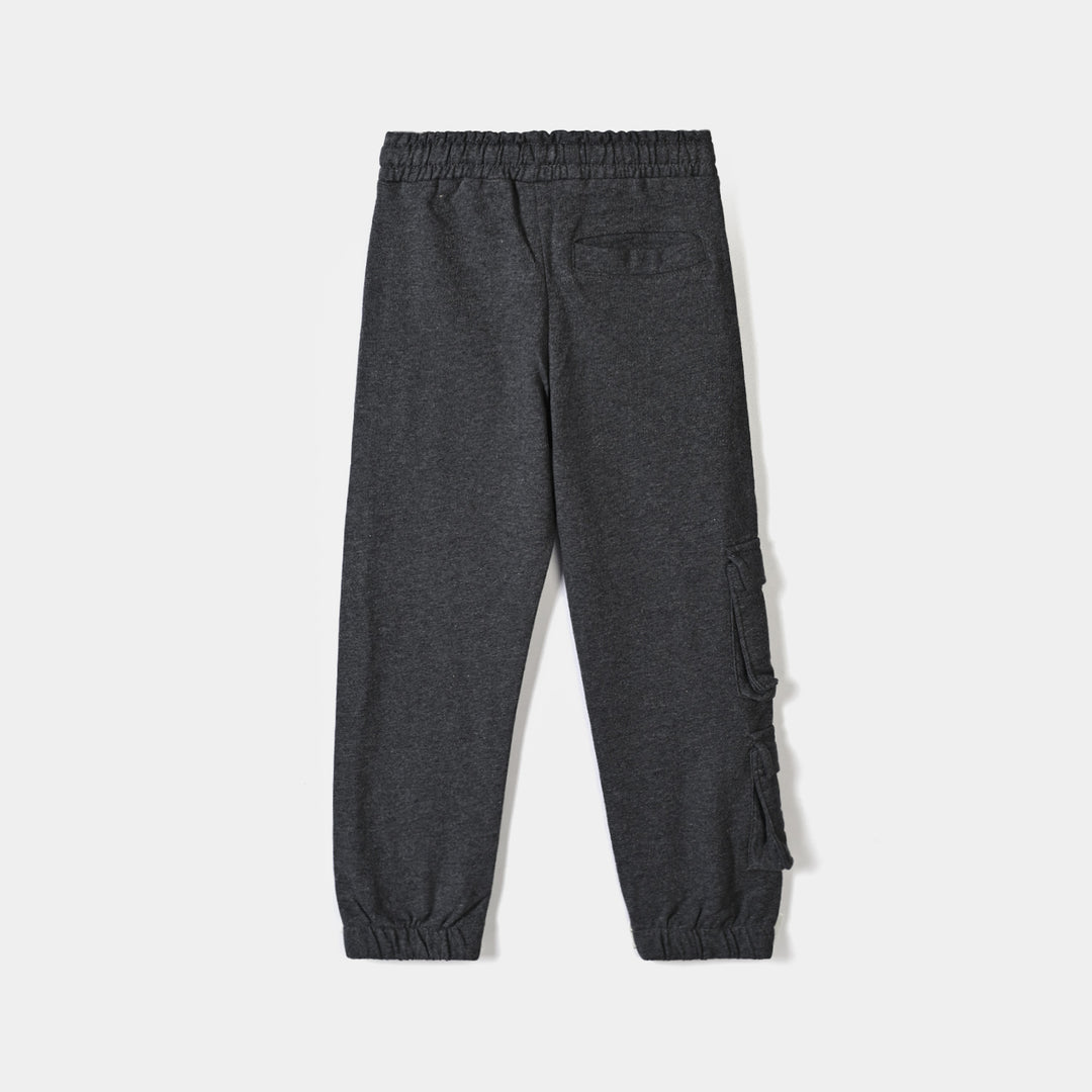 Boys Cotton Terry Pyjama Explore-D Grey