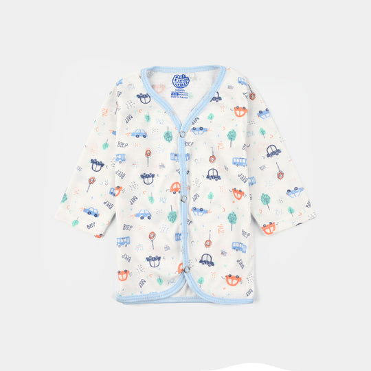 Baby Shirt 1Pc Car Blue