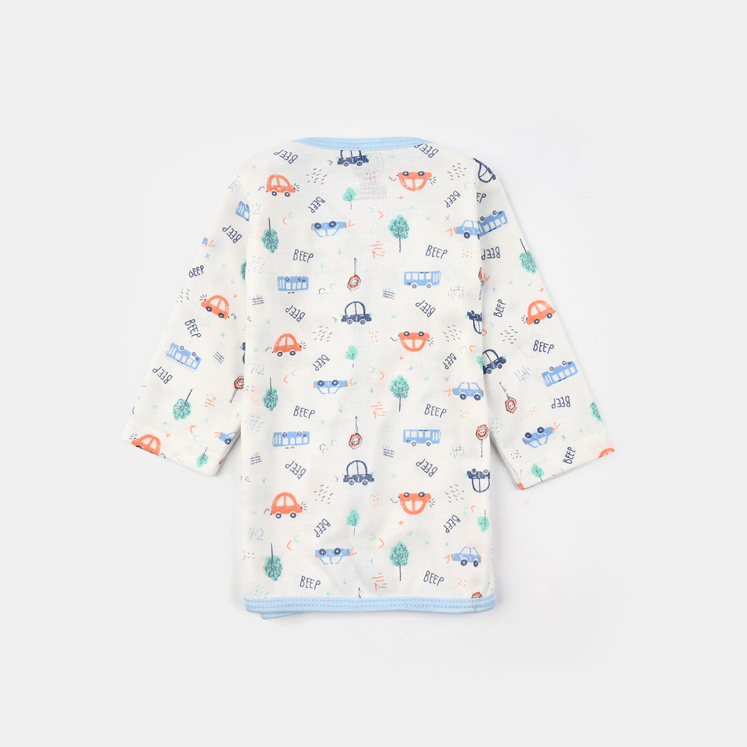 Baby Shirt 1Pc Car Blue