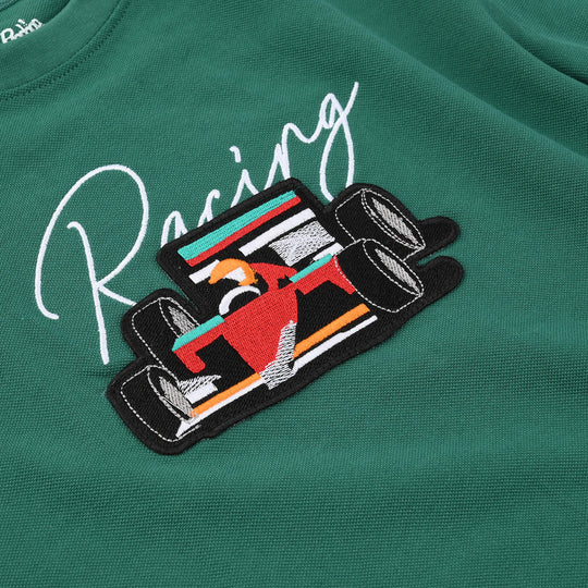 Boys Jumbo Pique T-Shirt F/S Racing-Green