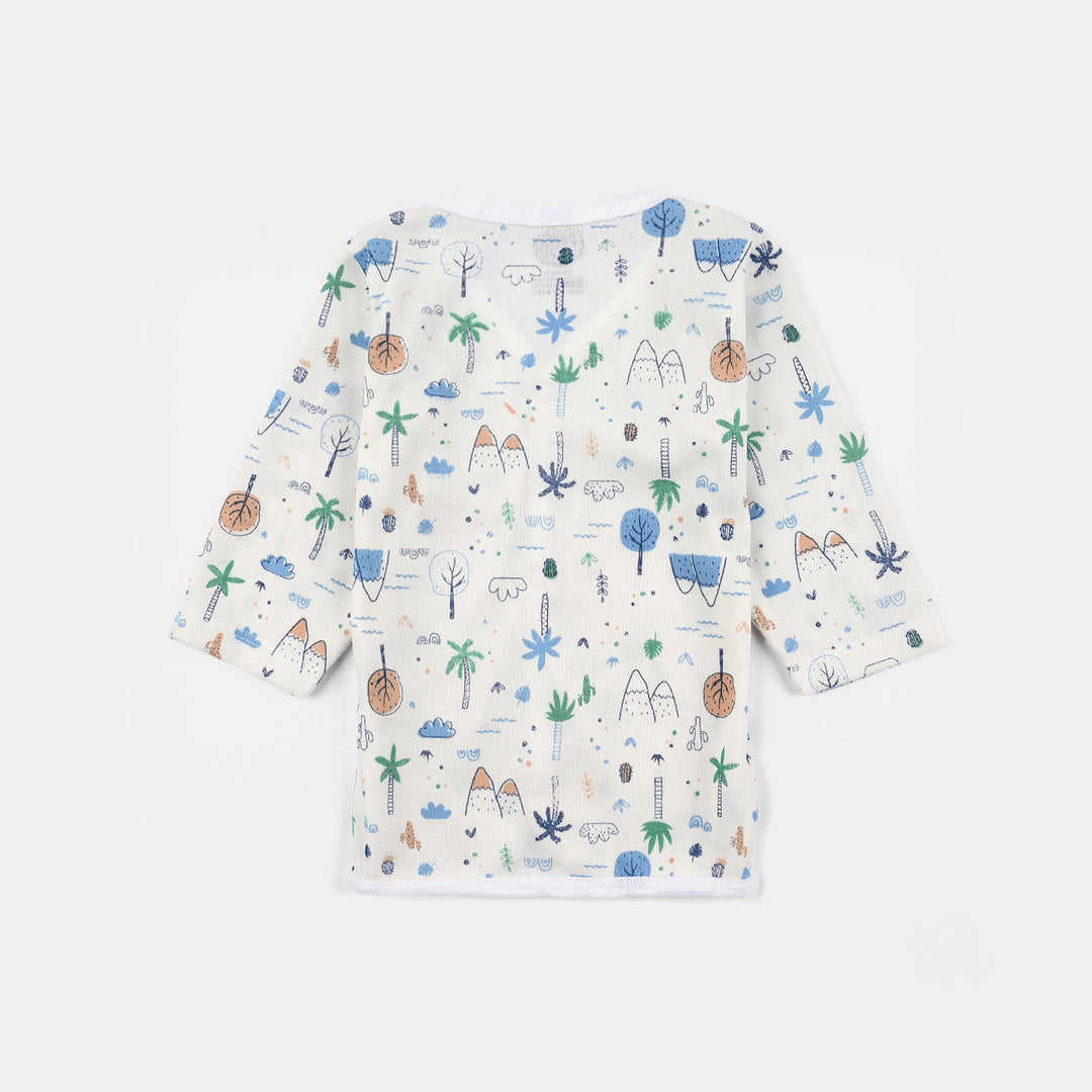 Baby Shirt 1Pc Tree Blue