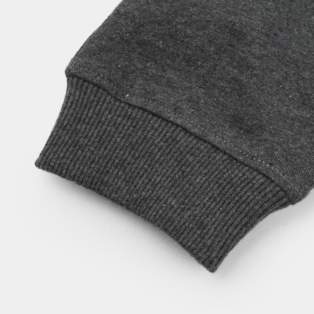 Infant Boys Jersey/Terry Pajama Little Champ-Dark Grey