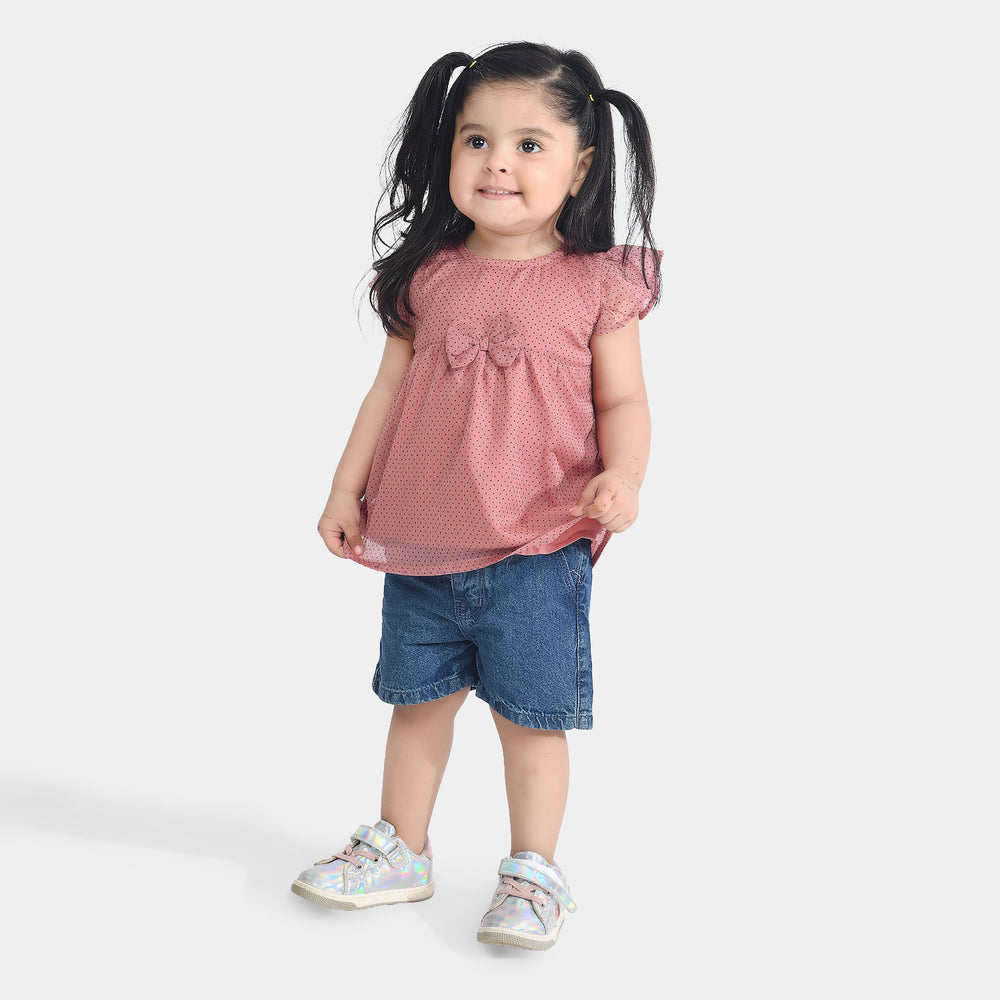 Infant Girls Georgette 2 PC Bloom-Peach