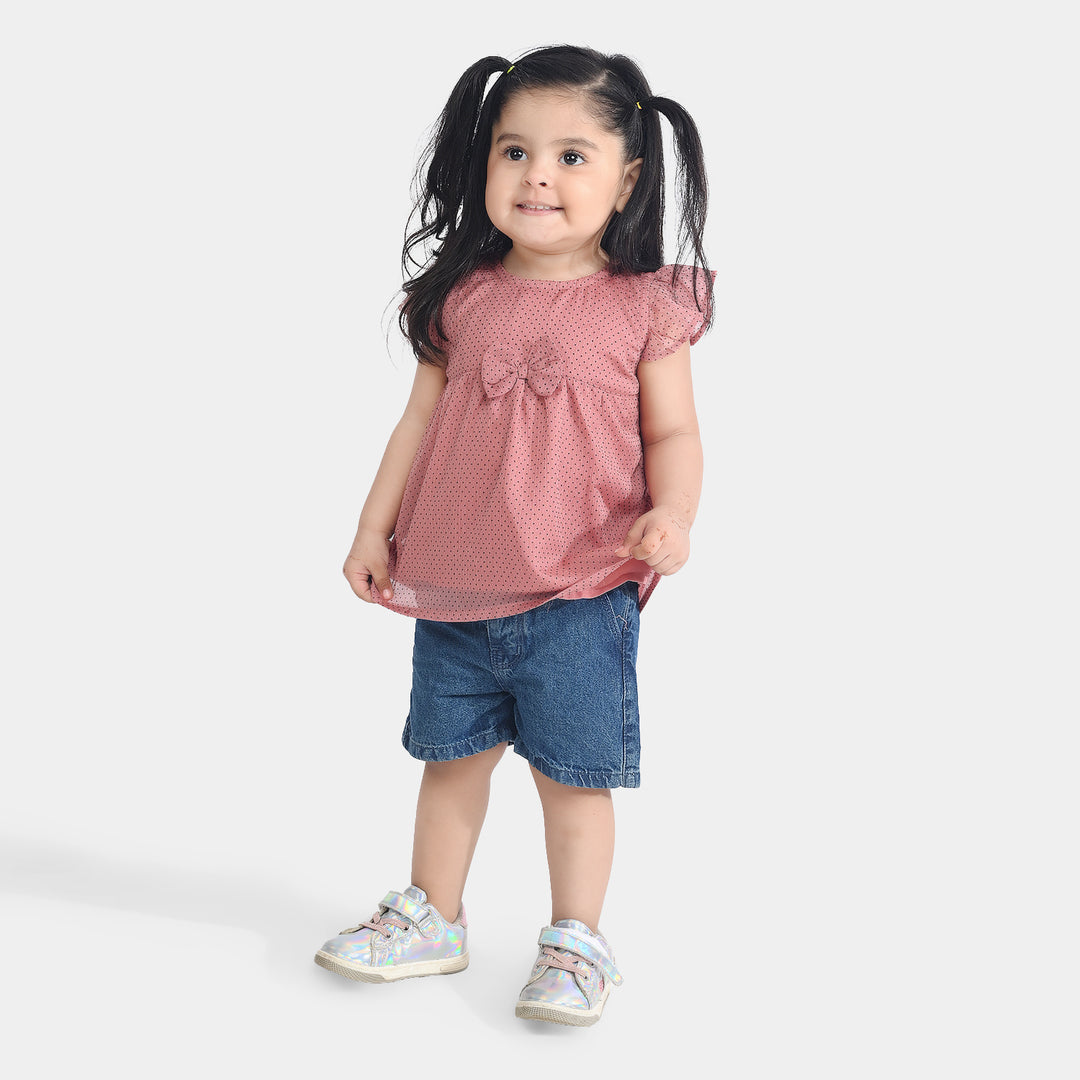 Infant Girls Georgette 2 PC Bloom-Peach